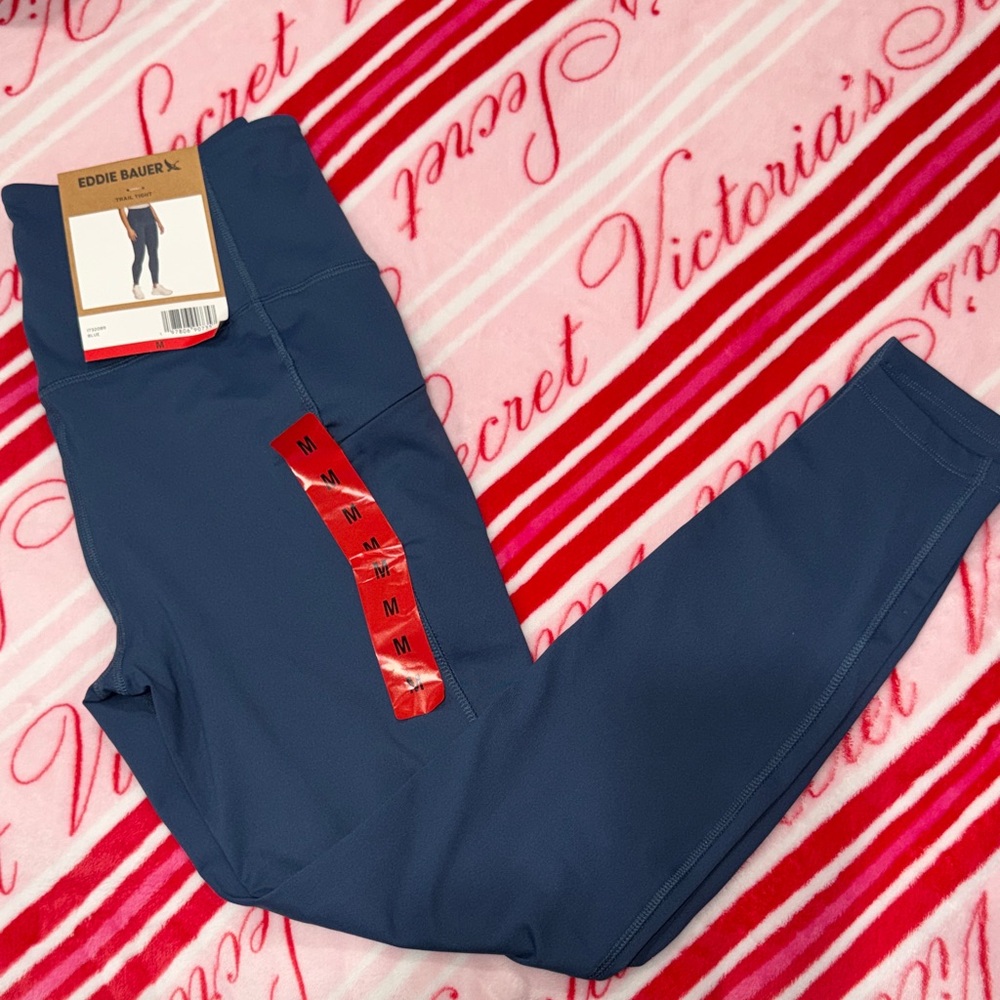 Eddie Bauer Slate Blue High-Rise Performance Leggings
